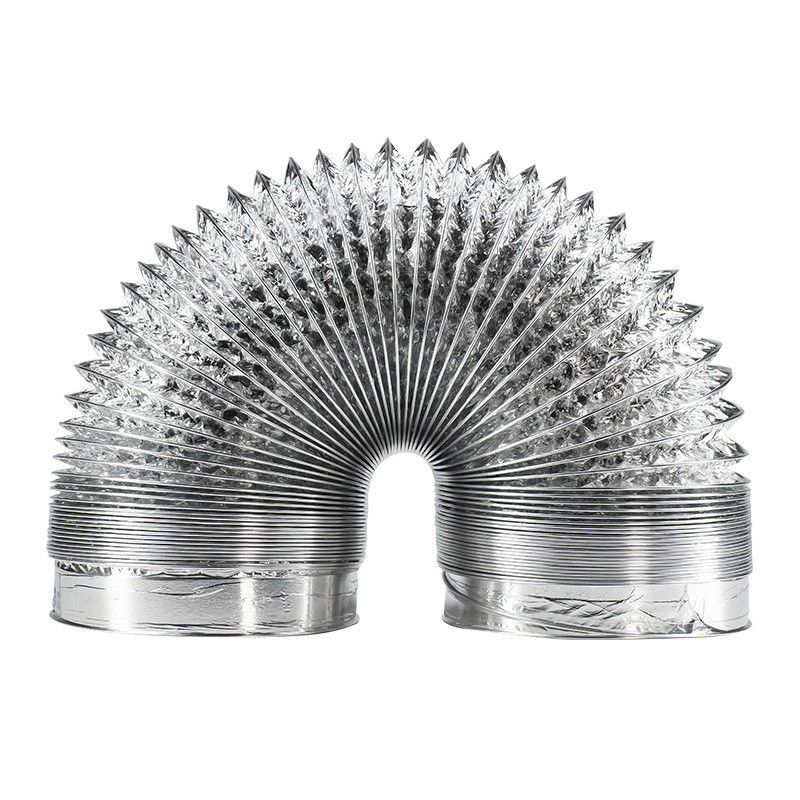 Condutor de ar condicionado de alumínio flexível de isolamento para OEM/ODM e cor branca