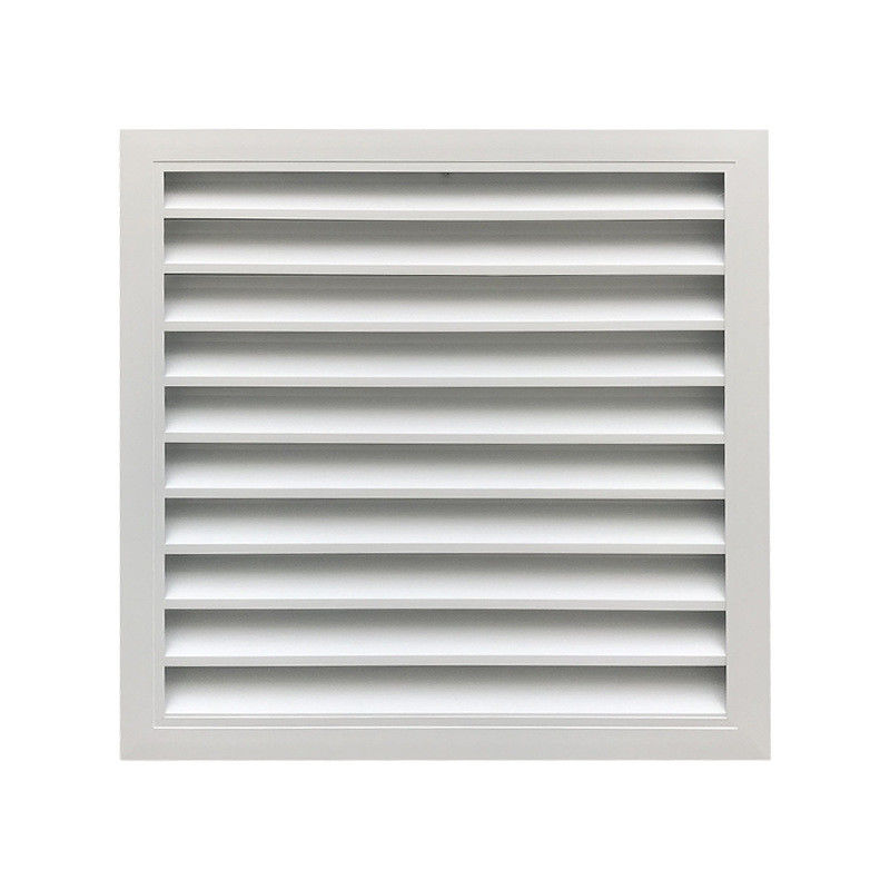 Grelha de saída de ar ajustável em branco para montagem de ventilador de parede no teto de construção