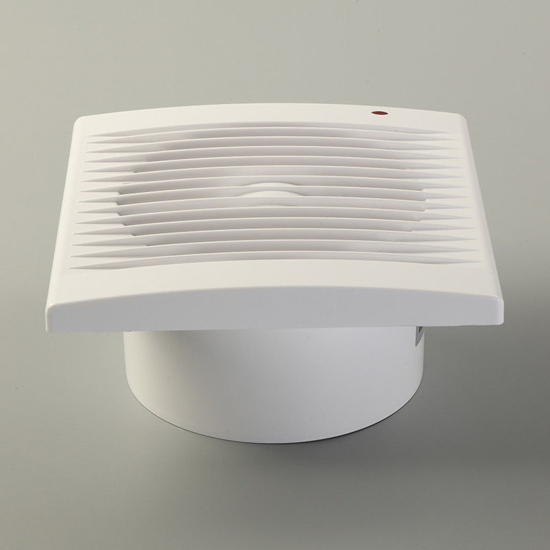 Lâmina de plástico 4 5 6 polegadas quadrada ventilador de ducto de baixo ruído para banheiro ventilação de cozinha