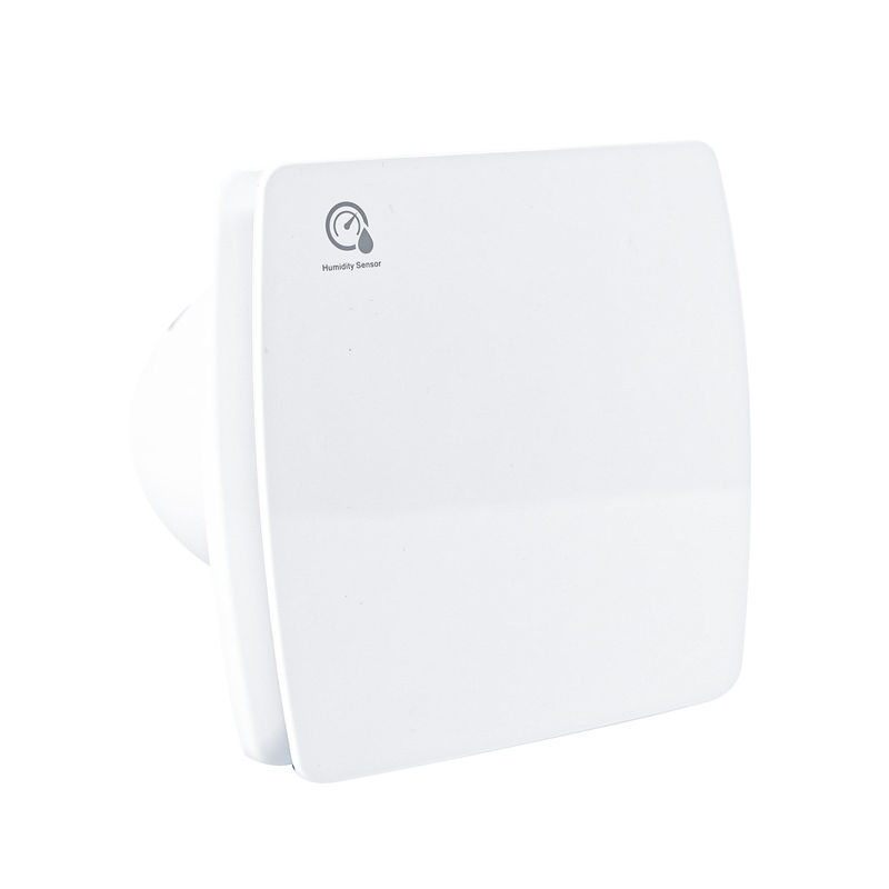 Fan de escape de janela de extractor de logotipo quadrado personalizado com suporte e design de ODM de sensor