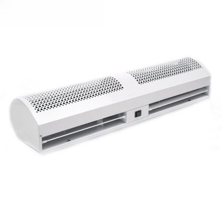 Máquina automática de cortina de ar de fluxo cruzado vertical montada na parede de 120 cm para hotéis