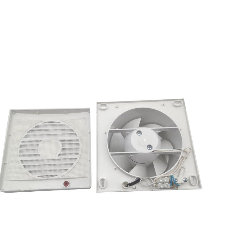 Ventilador de tubo de fluxo de grelha quadrada de plástico 6 8 polegadas Ventilador de extração de ar personalizado logotipo