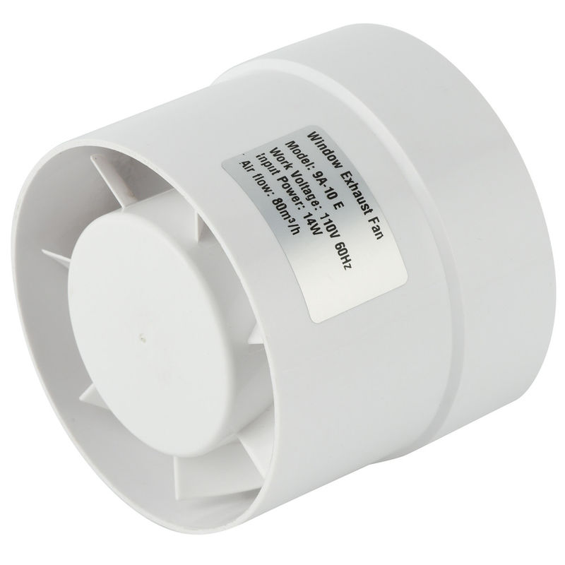 Logotipo personalizado 100mm Baixo ruído portátil de ventilação de fluxo misto, ventilador de extração de ar em linha
