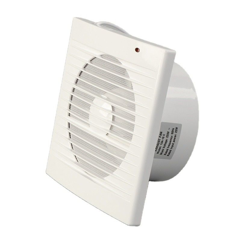 Produção em massa própria de ventilador de extracção de ar de 150 mm montado em parede branca com serviços OEM/ODM