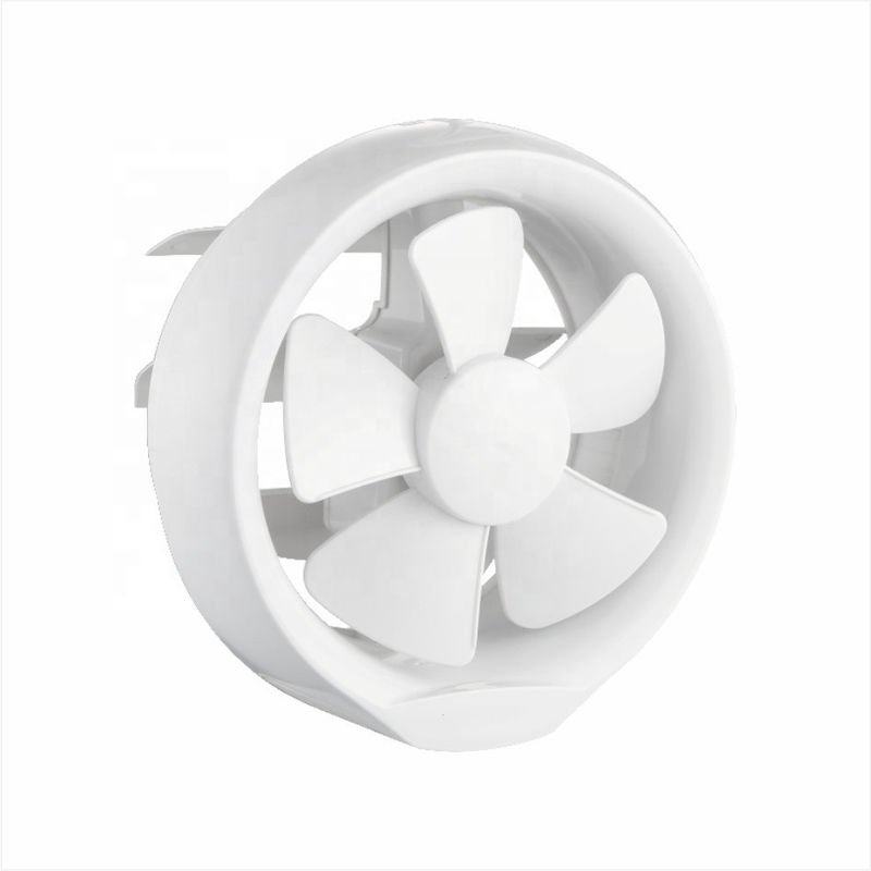 OEM/ODM Design Mass Banheiro redondo Fans de escape de ventilação de óleo de plástico em branco