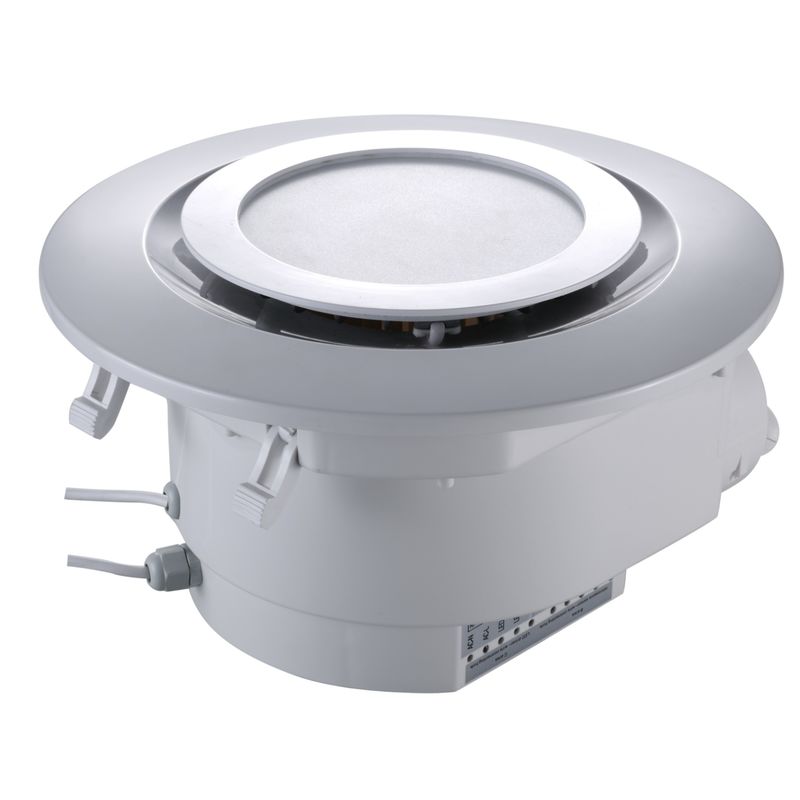 Ventilação de banheiro de baixa potência de 6 polegadas com luz LED Extractor de ar personalizado Ventilador com iluminação