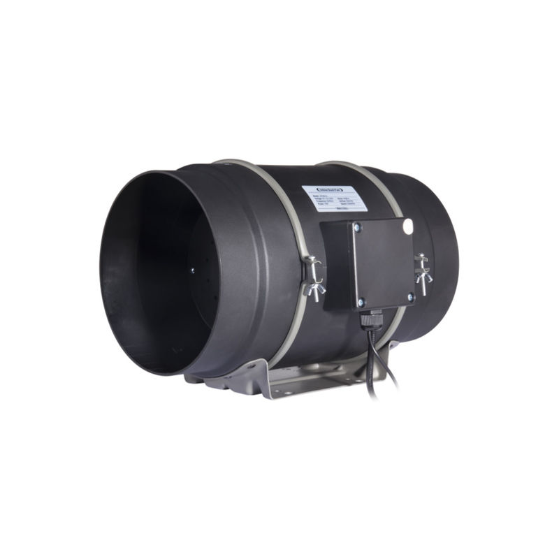 Wifi 8 polegadas ventilador de dutos inclinados com controlador de temperatura e umidade inteligente ventilador de escape para hidroponia